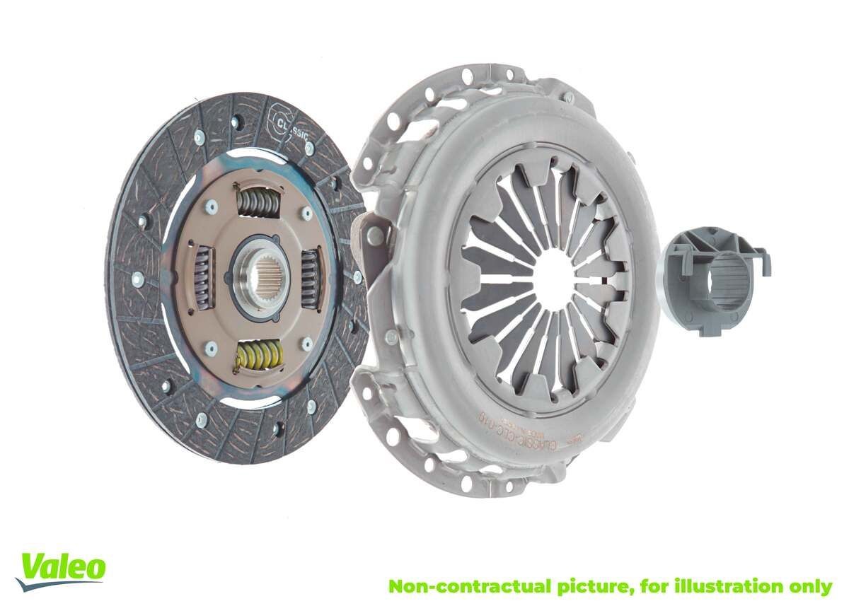 786032 Clutch set 786032 VALEO with clutch release bearing, 200mm