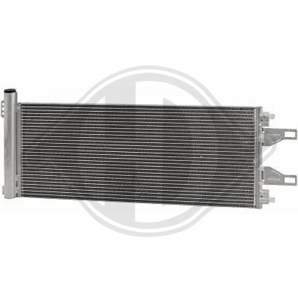 DIEDERICHS DCC1595 Air conditioning condenser with dryer, Climate, 15,5mm, 10mm, Aluminium, R 134a