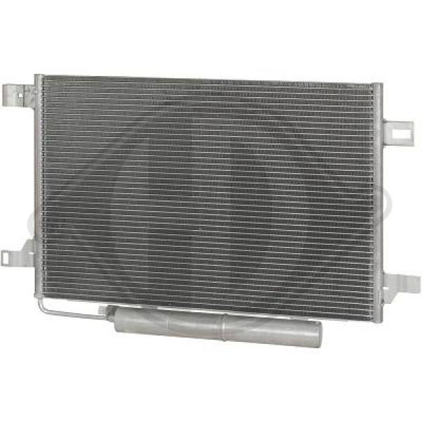 DIEDERICHS DCC1700 Air conditioning condenser with gaskets/seals, with dryer, Climate, Aluminium, R 134a