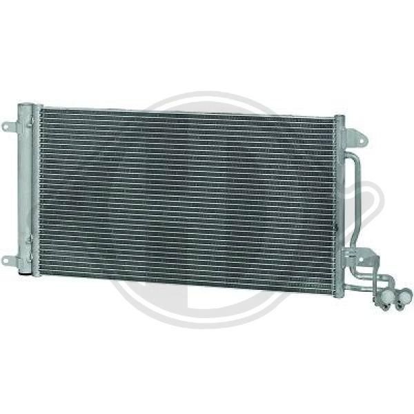 DIEDERICHS DCC1775 Air conditioning condenser with gaskets/seals, with dryer, Climate, Aluminium, R 134a