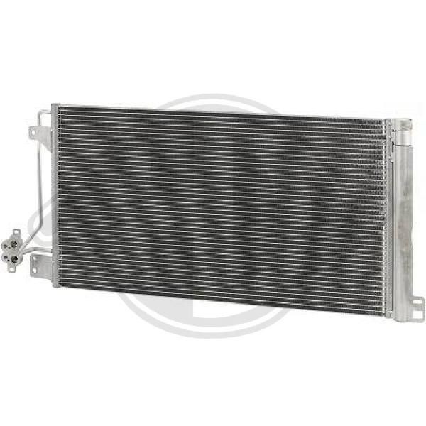 DIEDERICHS DCC1859 Air conditioning condenser with dryer, Climate, 15,5mm, 14,0mm, Aluminium, R 134a
