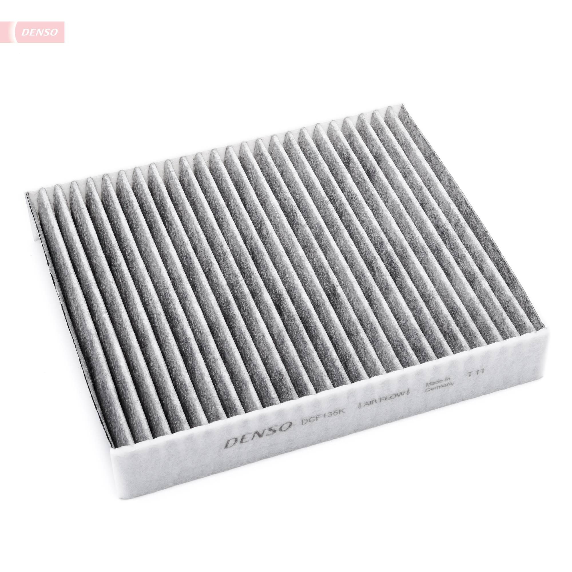 DENSO Activated Carbon Filter, 250 mm x 215 mm x 40 mm Width: 215mm, Height: 40mm, Length: 250mm Cabin filter DCF135K buy