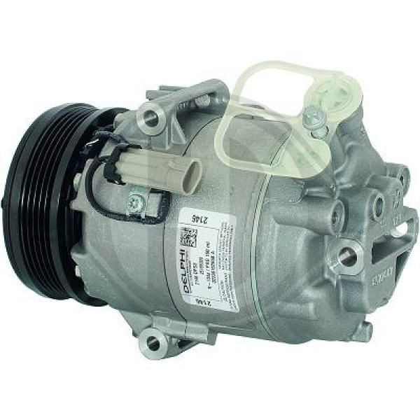 DIEDERICHS DCK1408 Air conditioning compressor CVC6, 12V, R 134a, Climate