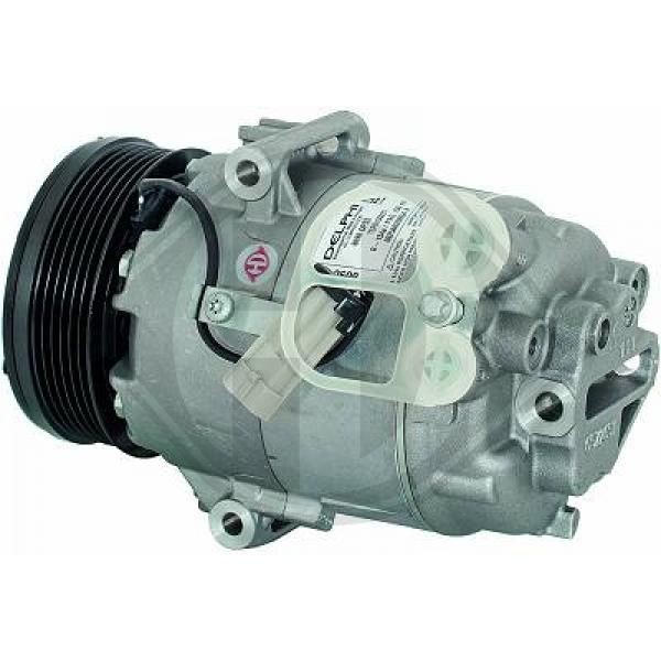 DIEDERICHS DCK1424 Air conditioning compressor CVC6, 12V, R 134a, Climate