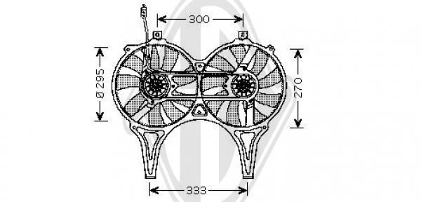 Ventola, condensatore climatizzatore DIEDERICHS DCL1017