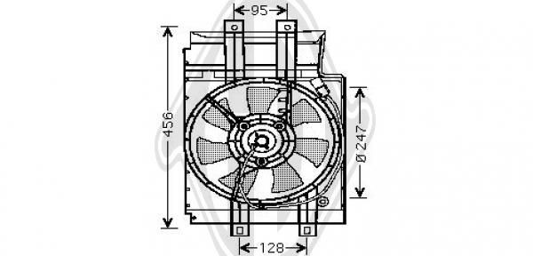 DIEDERICHS DCL1018 NISSAN Blower, air conditioner