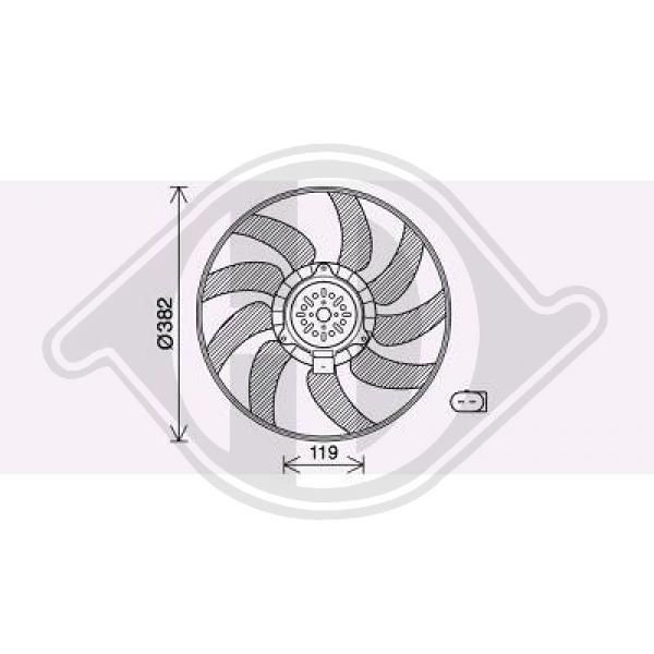 DIEDERICHS DCL1039 Fan, radiator 8K0.959.455G