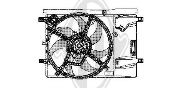 DIEDERICHS DCL1087 Fan, radiator 1341397