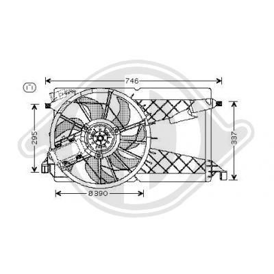 DIEDERICHS DCL1134 Fan, radiator Z60215025F