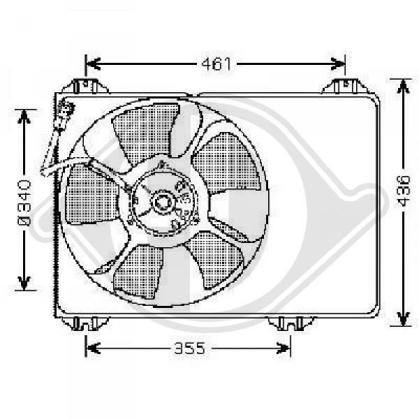 DIEDERICHS DCL1195 Fan, radiator SUZUKI experience and price