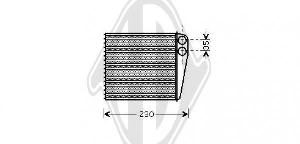Volkswagen SHARAN Heater matrix DIEDERICHS DCM1251 cheap