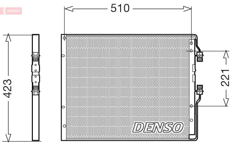 DCN12101 DENSO Klimakondensator für IVECO online bestellen