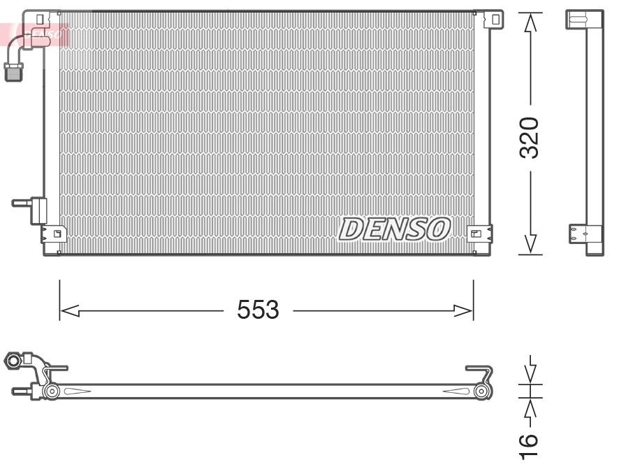 DENSO DCN21014 Air conditioning condenser 6455-Z1