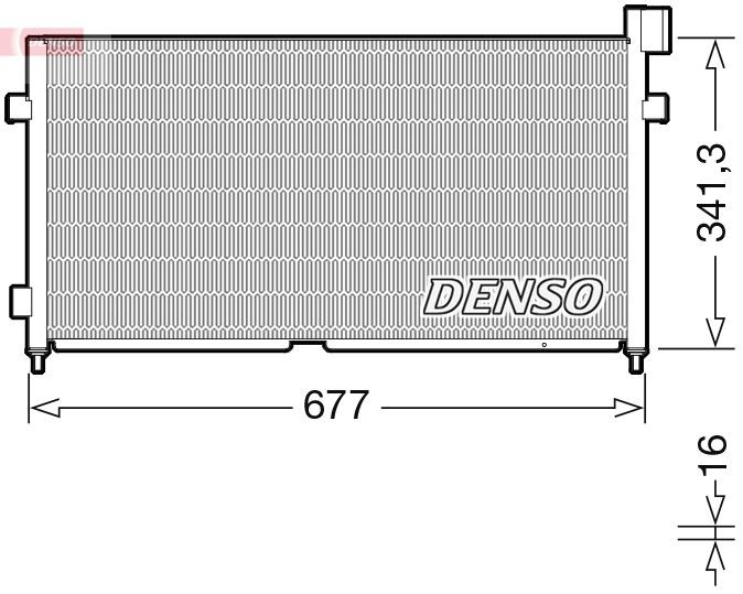 DENSO DCN99056 Air conditioning condenser 20515136