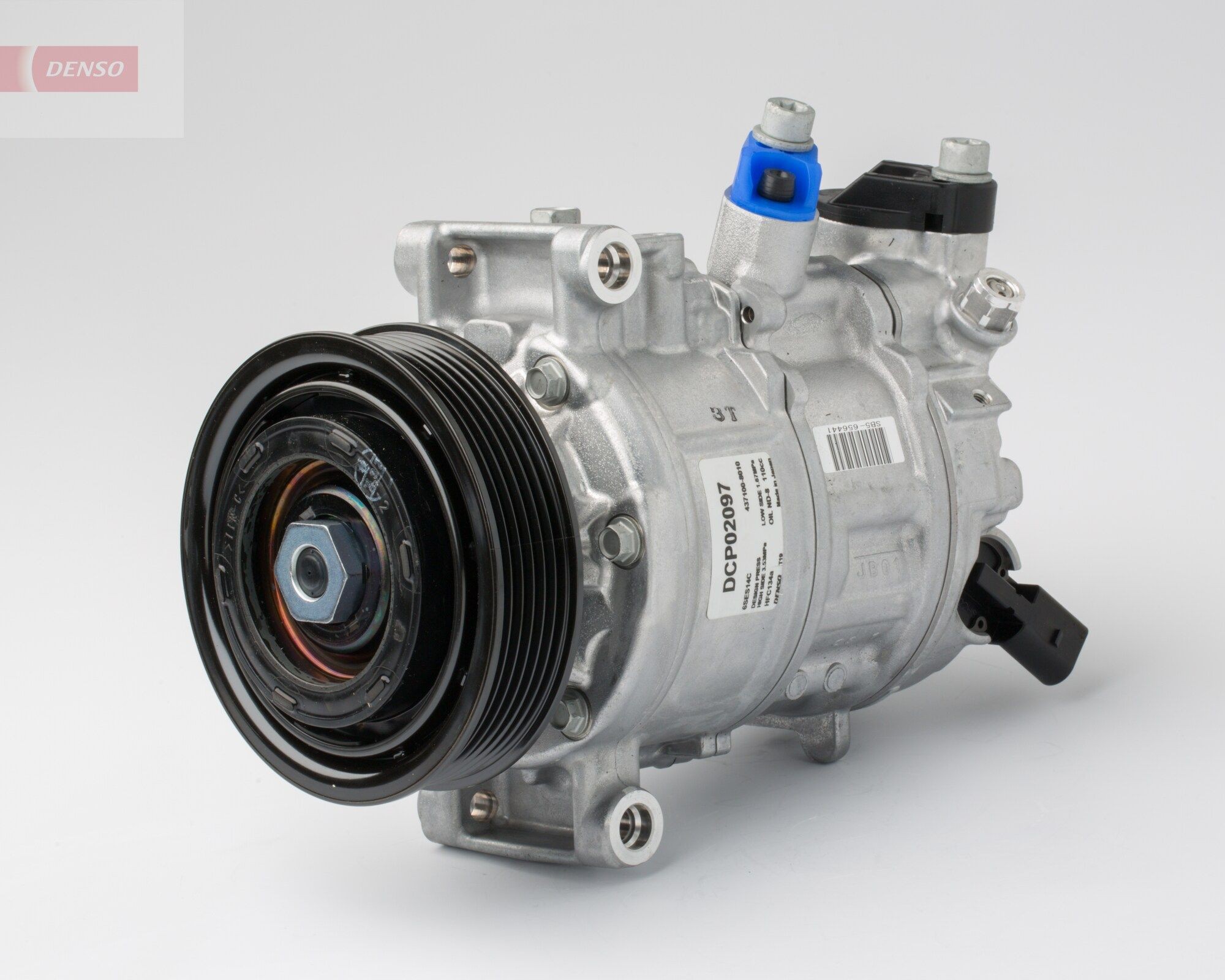 DENSO DCP02097 Kompressor Klimaanlage 6SEU14C, PAG 46, R 134a Porsche in Original Qualität