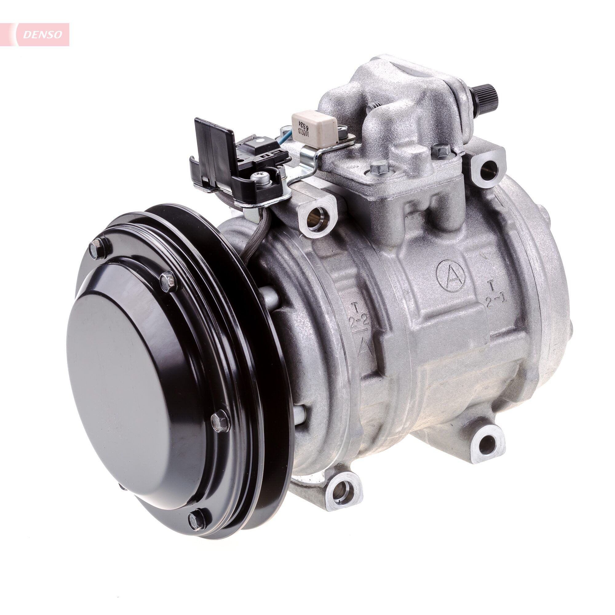 DENSO DCP17095 Air conditioning compressor 10PA15C, 12V, PAG 46, R 134a, with magnetic clutch