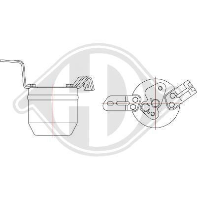 DIEDERICHS Air conditioning dryer BMW 3 Coupe (E36) new DCT1038