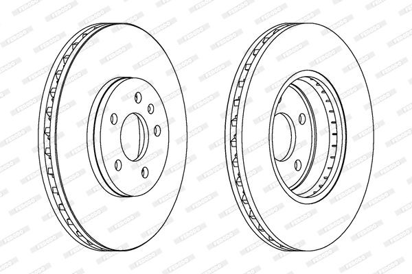 Audi A5 Brake discs and rotors 11011912 FERODO DDF1664C online buy