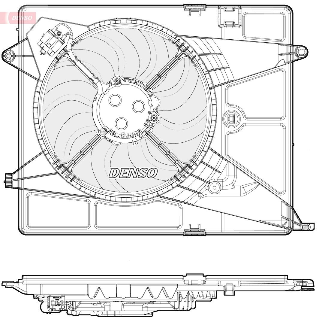 DENSO DER15005 CHEVROLET Air conditioner fan in original quality