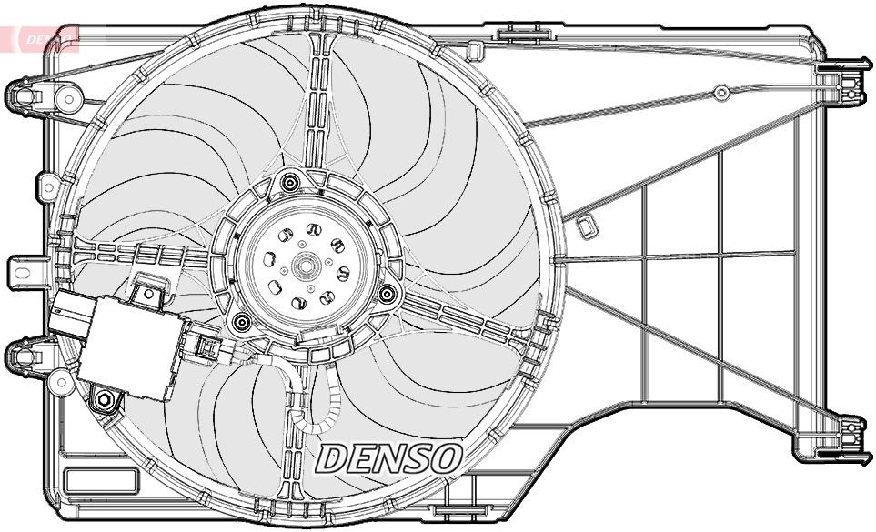 original OPEL Astra J Box Body / Estate (P10) Cooling fan DENSO DER20001