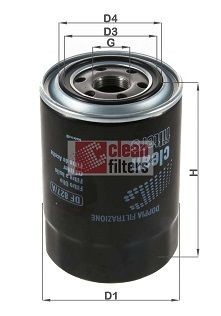 CLEAN FILTER DF827/A Oil filter O VS01 14 302