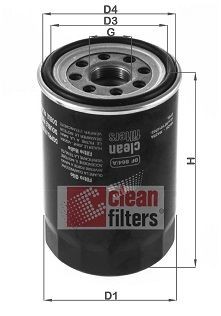 CLEAN FILTER DF864/A Oil filter RFYO-14302
