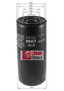 CLEAN FILTER M 30 X 2, Main Stream Filtration, Side Stream Filtration, Spin-on Filter Height: 232mm Oil filters DF 891 buy
