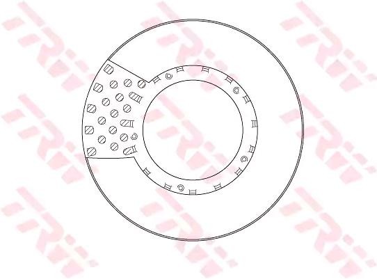 TRW DF5033S Brake disc 03.088.34.01.0