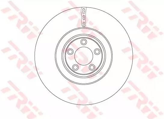 TRW 380x36mm, 5x108, Vented, Painted Ø: 380mm, Num. of holes: 5, Brake Disc Thickness: 36mm Brake rotor DF6651S buy