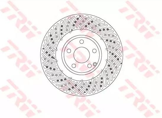 Mercedes SLC Brake discs and rotors 11015832 TRW DF6674S online buy