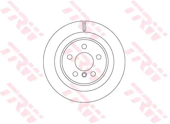 TRW 300x20mm, 5x112, Vented, Painted Ø: 300mm, Num. of holes: 5, Brake Disc Thickness: 20mm Brake rotor DF6755 buy