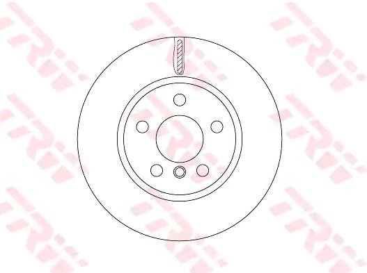 TRW 294x22mm, 5x112, Vented, Painted Ø: 294mm, Num. of holes: 5, Brake Disc Thickness: 22mm Brake rotor DF6757 buy