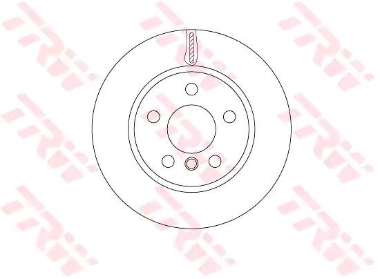 TRW 280x22mm, 5x112, Vented, Painted Ø: 280mm, Num. of holes: 5, Brake Disc Thickness: 22mm Brake rotor DF6799 buy