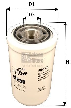 CLEAN FILTER DH5803 Oil filter 76074218