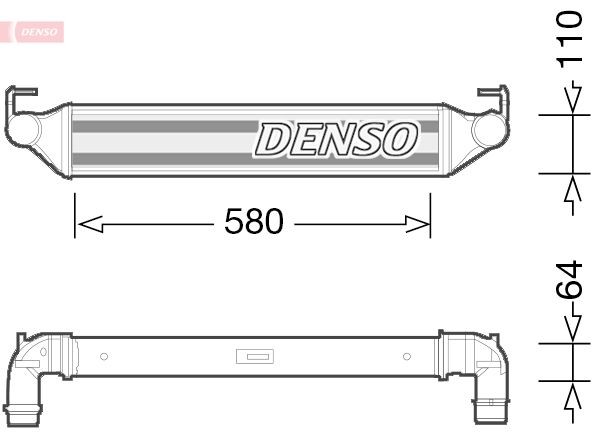 DENSO Aluminium Intercooler, charger DIT06001 buy