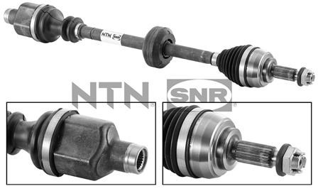 SNR Front Axle Right, 741mm Length: 741mm, External Toothing wheel side: 23 Driveshaft DK55.155 buy