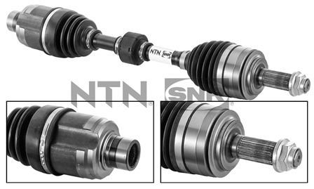 SNR 640mm Length: 640mm, External Toothing wheel side: 28 Driveshaft DK74.008 buy