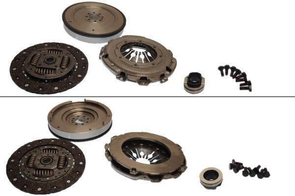KAWE with clutch pressure plate, with clutch disc, with clutch release bearing, with flywheel, with bolts, 240mm Ø: 240mm Clutch replacement kit DMV249M buy