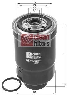 CLEAN FILTER DN251/A Fuel filter 12990155850