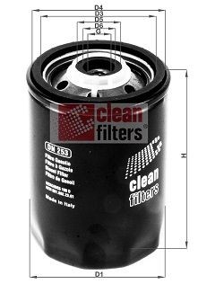 CLEAN FILTER DN253 Fuel filter 1906.36