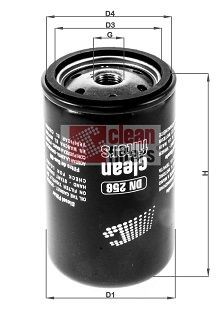 CLEAN FILTER DN256 Filtro combustible 210970