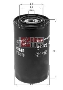 CLEAN FILTER Spin-on Filter Height: 180mm Inline fuel filter DN 258 buy