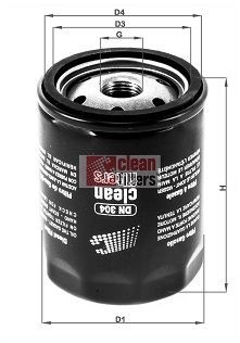 CLEAN FILTER DN 304 Fuel filter Spin-on Filter