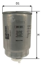 CLEAN FILTER DN 323 Kraftstofffilter für MULTICAR M26 LKW in Original Qualität