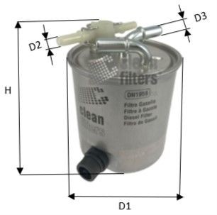 Great value for money - CLEAN FILTER Fuel filter DN1959