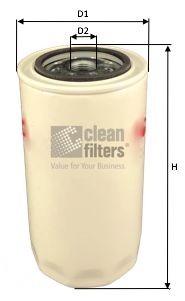 CLEAN FILTER Spin-on Filter Height: 180mm Inline fuel filter DN1962 buy