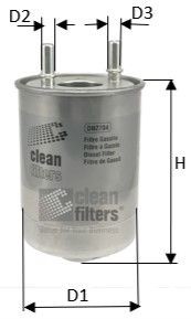 CLEAN FILTER Palivový filtr SsangYoung DN2704 v originální kvalitě