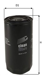 CLEAN FILTER DO1843 Oil filter 2R0115403