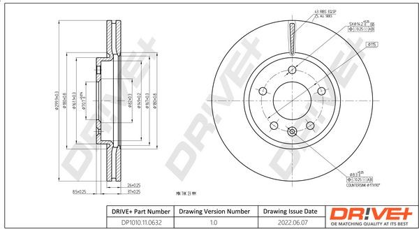 DCA6131410 Dr!ve+ DP1010110632 Intercooler OPEL Insignia B Grand Sport (Z18) 2.0 CDTi 174 hp Diesel 2023