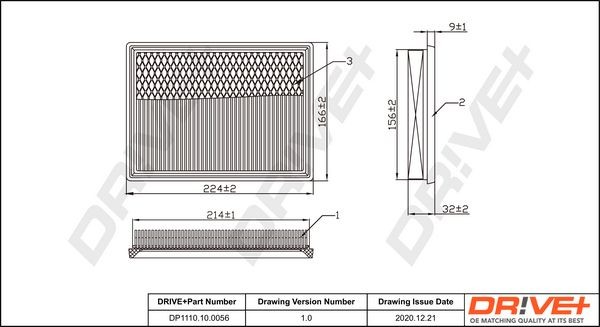 Great value for money - Dr!ve+ Air filter DP1110.10.0056